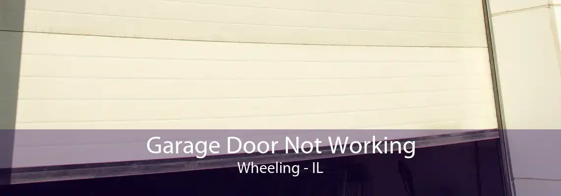 Garage Door Not Working Wheeling - IL