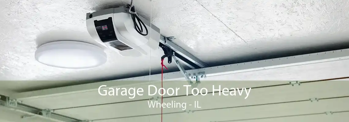 Garage Door Too Heavy Wheeling - IL